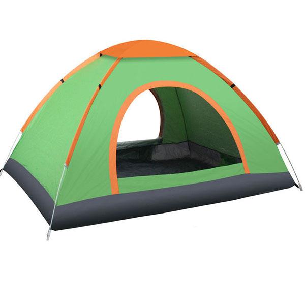 3 Colors Outdoor Tent 3-4 People Fully Automatic Camping Thickening Rain-proof Tent Quick-opening Large Space Double-door Tent