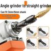 Electric Grinder Conversion Kit: Angle To Straight Polisher and Carving Tool Accessory