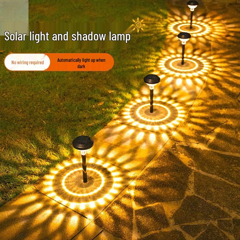 Solar Shadow Outdoor Lawn Lights - 4 Pack