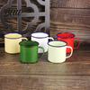 Tazza Retro Eccentrica Tazza da Caffè in Ceramica Fatta a Mano Tè con Manico Colore Solido Classica