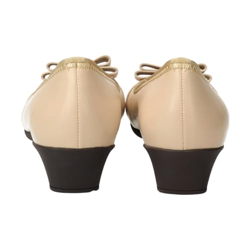 Bridget Birkin Walk Women's Ribbon Walking Pumps, Beige, Size 24.0 cm, 535206