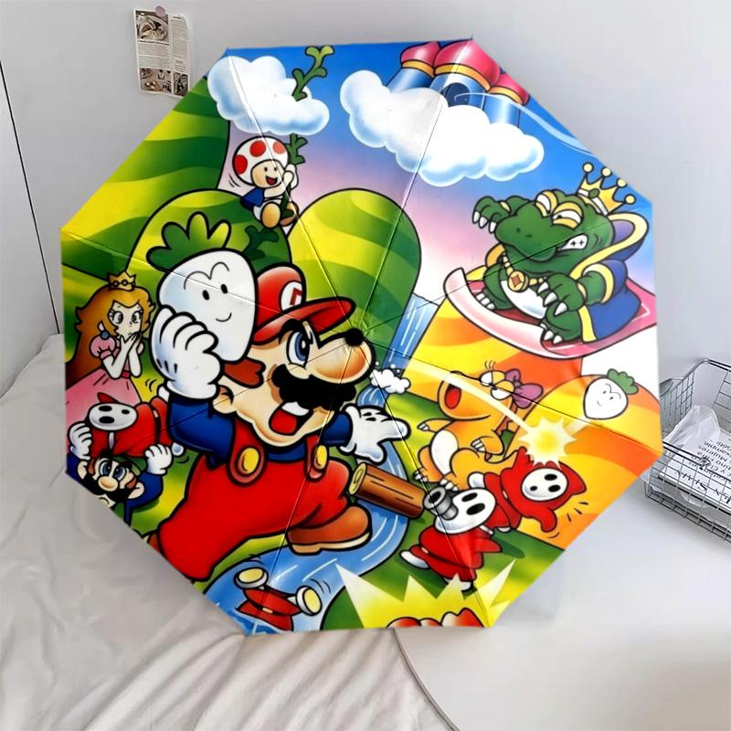 Super Mario UV Umbrella Waterproof Folding Umbrella
