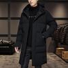 Men's Winter Mid-Length Cotton Padded Jacket: Trendy, Thick, Plus Size
