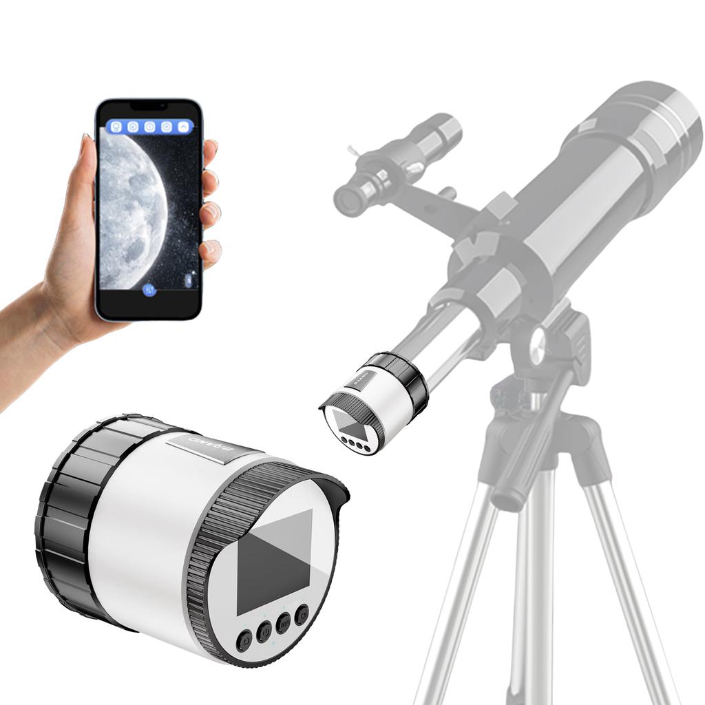 Electronic Eyepiece Camera 2-Inch Screen Optical Eyepiece Recorder Telescope Camera Eyepiece for Astrophotography Birds Watching