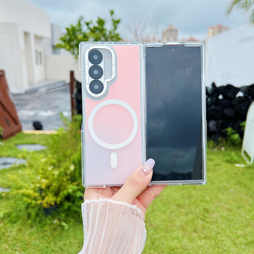 Suitable for Samsung Left and Right Folding Z Fold 6 7 Gradient Chameleon High End Colorful Shell
