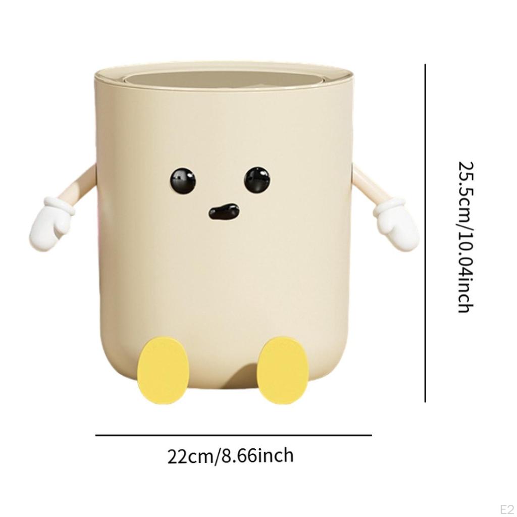 Uroczy kosz na śmieci, przenośny, kreatywny, nowoczesny, praktyczny do domu