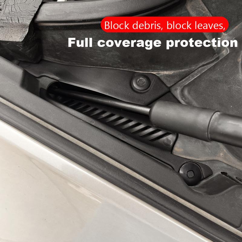 Rain Gutter Covers For Volvo XC60 2018-2025 Anti-leaf Debris Blocking Wiper Drain Slot Modified Drain Retrofit Hood-drain Hole