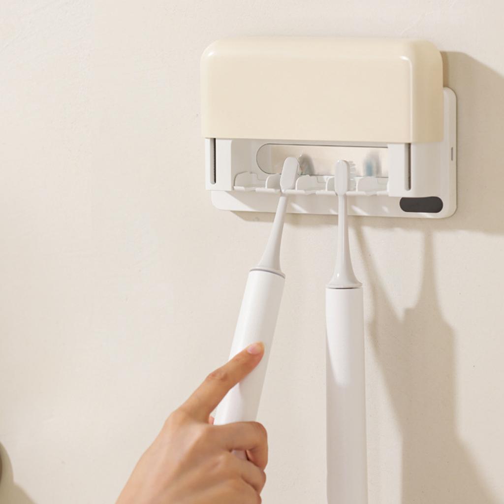 Multifunctional UV Toothbrush Sterilizer Automatic Drying Punch-free Wall-mounted Toothbrush Sterilizer Box