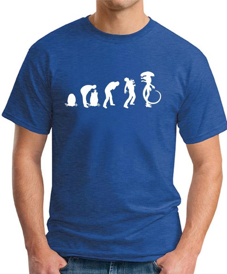 ALIEN EVOLUTION T-SHIRT   Funny Slogan Novelty Mens Geeky Aliens Nerdy Gift 2 2XL
