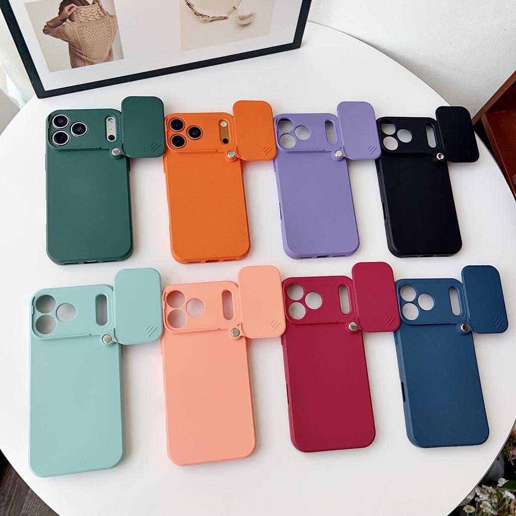 Kompatibel mit iPhone 17 Pro Max: Drehbare Schutzhülle mit Schiebefenster, Weiches Vollschutzdesign.