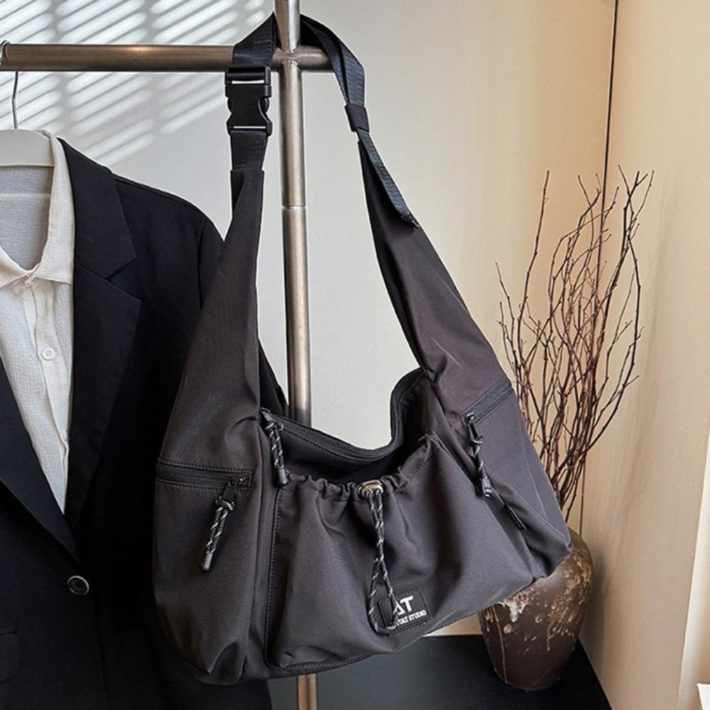 Casual Nylon Shoulder Bag Korean Style Commuting Tote Bag Simple Sports Crossbody Bag  Women
