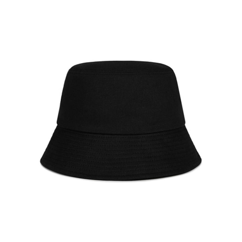 VARZAR VA Curved Patch Bucket Hat Black