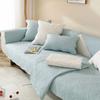 Cotton Quilted Embroidered Sofa Cushion Modern Simple Non-Slip Cotton Sofa Cushion Towel Four Seasons Universal Solid Color