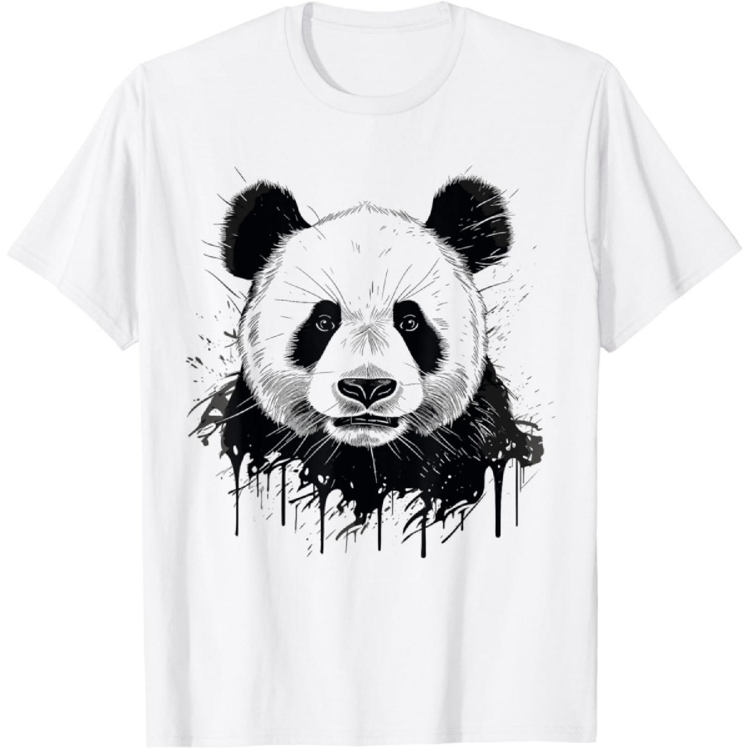 Watercolor Panda T-Shirt(6) S