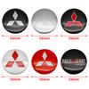 4Pcs Car Wheel Center Hub Cap Rim Cover Stickers Accessories For Mitsubishi Outlander Xl Ralliart Mirage L200 Galant Space Star