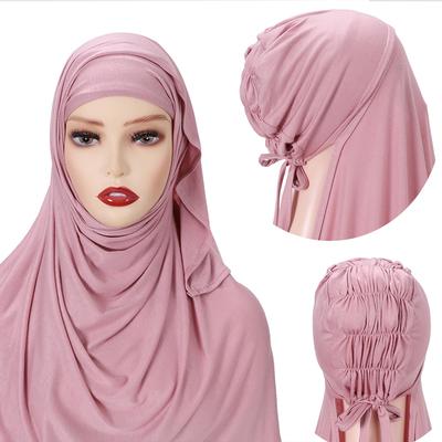 Hochwertiger Sofort-Jersey-Hijab für muslimische Frauen mit Innenkappe, Haube, Hijab für muslimische Frauen, Kopfbedeckung, Schals