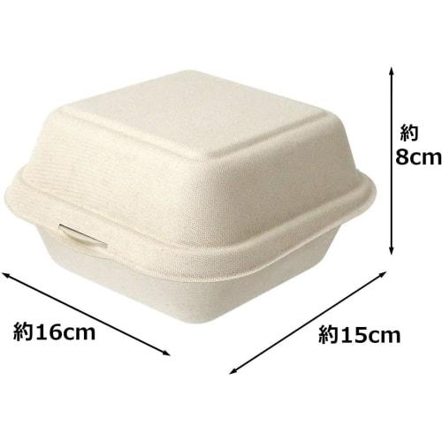 Strix Design Bagasse Molded Sugarcane Pomace Food Packs, Square, 1000 count (40 packs of 25), 16 x 15 x 8 cm, Brown, Water and Oil Resistant, Microwav