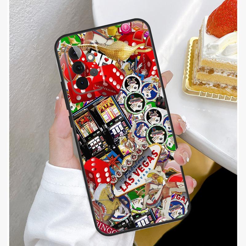 Las Vegas Casino Poker Case For Samsung Galaxy A15 A25 A35 A55 A51 A71 A12 A32 A52 A13 A33 A53 A14 A34 A54 Cover