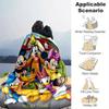 1pc,Mickey &  Minnie Mouse Goofy Pluto Daisy Duck Outdoor Soft Throw for Home Decor, Couch Cover, Travel
