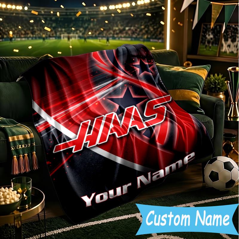 Custom Personalized Blanket F1 Team Soft Throw Blanket, Suitable for Family and Friends, Sofa Blanket,Home Decor Christmas gift