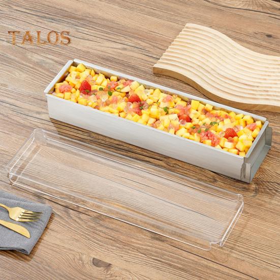Tiramisu-Form aus Edelstahl, handelsübliche rechteckige Backform für Kuchenschichten, antihaftbeschichtete Mousse-Form für selbstgemachte Kuchen, Kekse und Schokolade