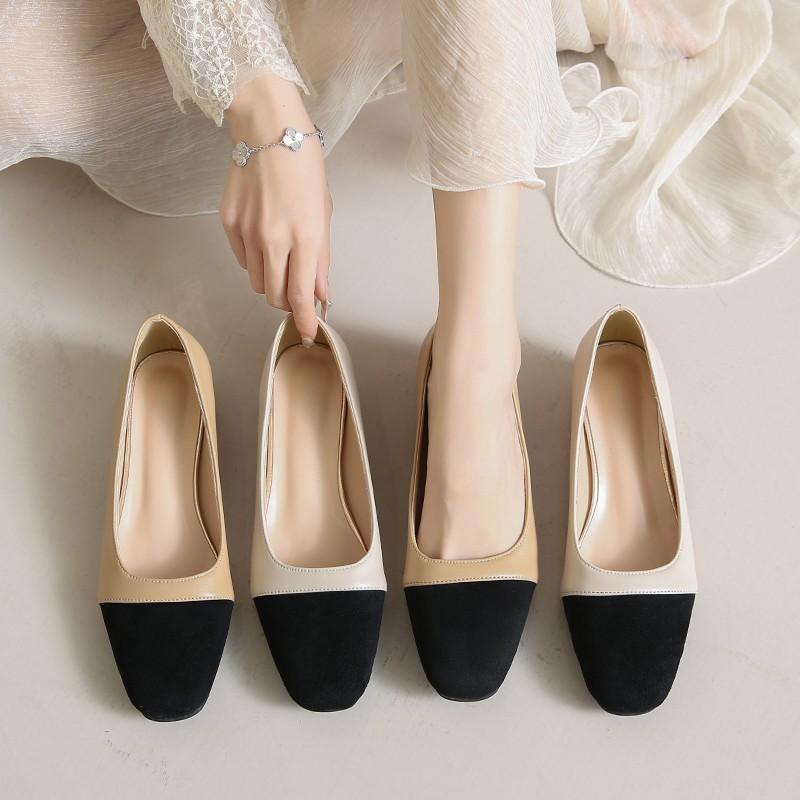 Wholesale Spring and Autumn Simple Color Matching Daily One-pedal Loafer Single Shoes Women's Versatile Classic Large Size