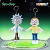 Rick and Morty Plush Keychain: Cartoon Character Pendant Toy Gift