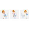 50Pcs Disposable Plastic Toilet Seat Cover Waterproof and Non Slip Individually Wrapped, for Travel, Toilet Seat Protectors