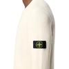 Stone Island Badge Pullover Crew Neck Sweater Men sweater Beige K2S155100053S00C2-V0093