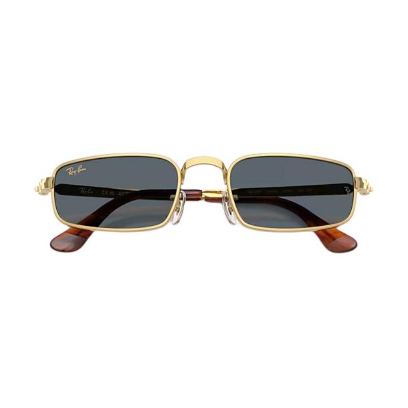 RAYBAN logo Metal Square Sunglasses Unisex Couple Style 001/R5 54-21 RB3927