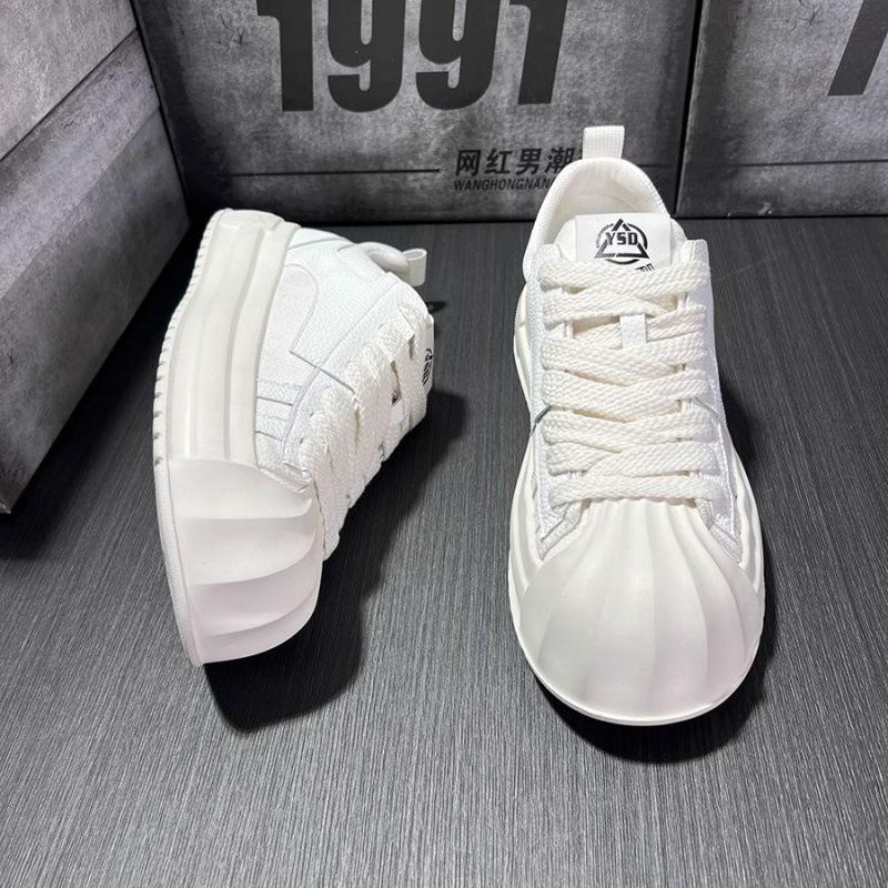 

Белые Ретро Удобные Весенне-осенние Мужские Модные Спортивные Дышащие На толстой подошве Увеличивающие рост Повседневные Туфли Туфли с мыском-ракушкой 43 белый