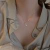 New Simple Zirconia Cross Trend Niche Creative Light Luxury Pendant Necklace Women's Clavicle Chain Fashion Pendant Accessories
