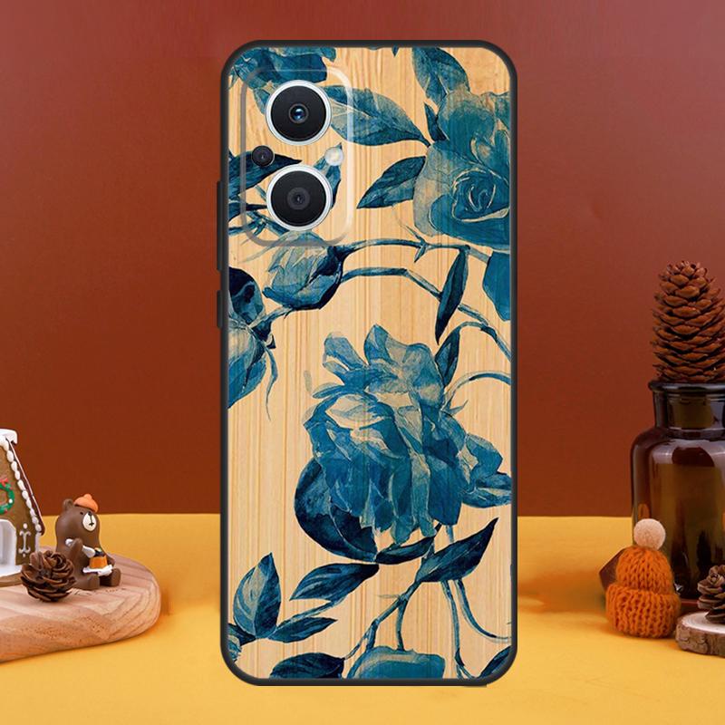 Tree Flower Bamboo Wood Case For OPPO Reno 10 Pro 11 F 4 6 7 8 5 Lite 4Z 5Z 8T OPPO Find X6 Pro X5 X2 X3 Lite Cover