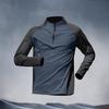 Men's Outdoor Quick-Dry Cycling & Running Half-Zip Long-Sleeve Training Jacket