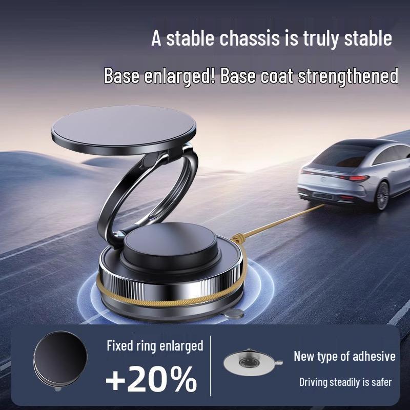 2025 Magnetic Car Phone Holder with Suction Cup and Navigation Support