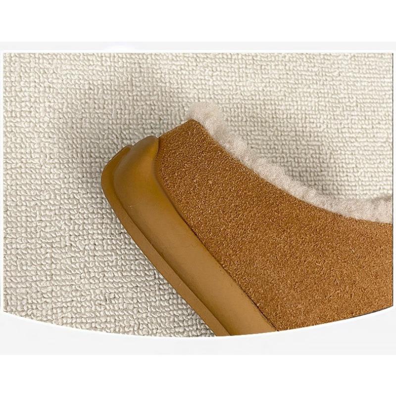 Women's Lightweight Comfortable Non-slip Heightening Winter Warm Plush Lining Non-slip Durable Casual Cotton Slippers