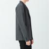 Mens Oversized Casual Blazer Jacket Loose Fit Wool-Blend Suit Coat Winter Streetwear