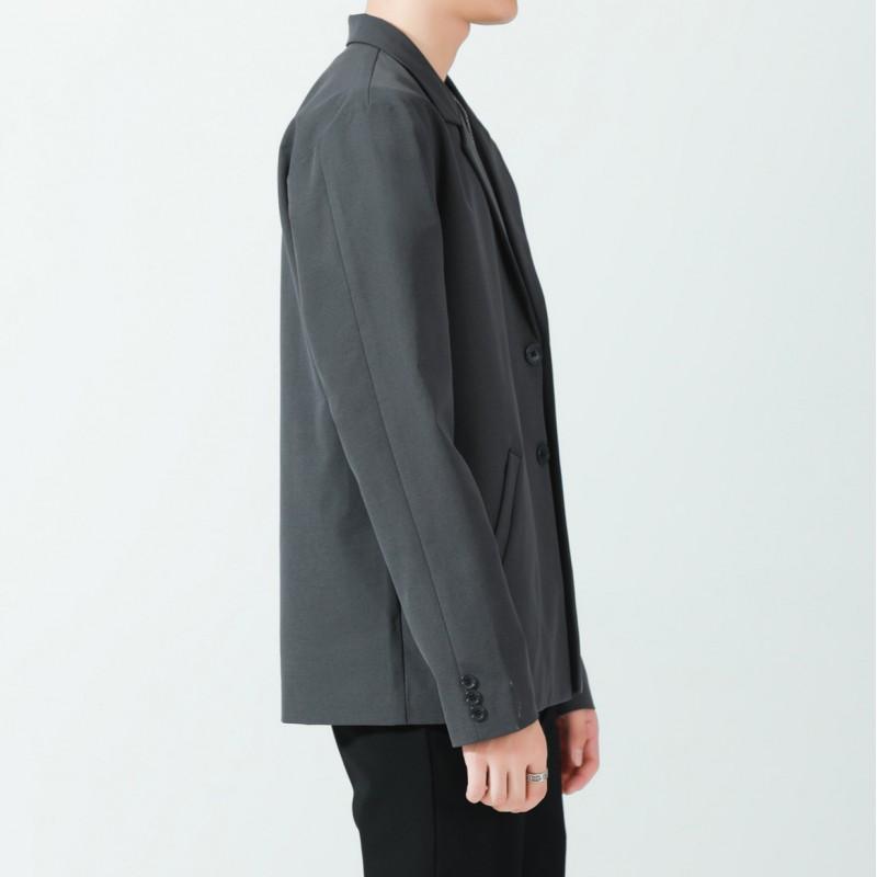 Mens Oversized Casual Blazer Jacket Loose Fit Wool-Blend Suit Coat Winter Streetwear