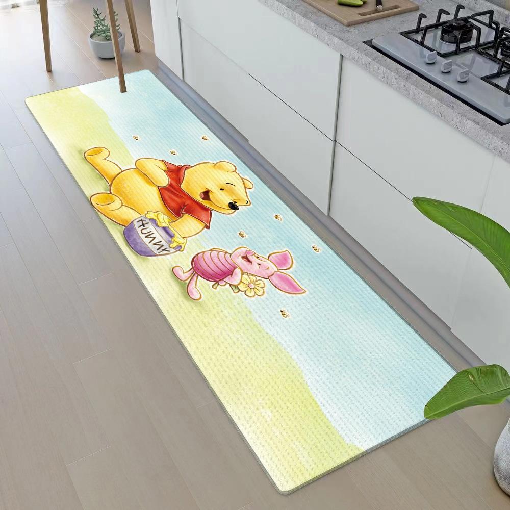 Entrance Front Door Doormat Winnie the Poohs Non-slip Kitchen Rug Living Room Rugs Balcony Bathroom Foot Mat Floor Mats Carpet