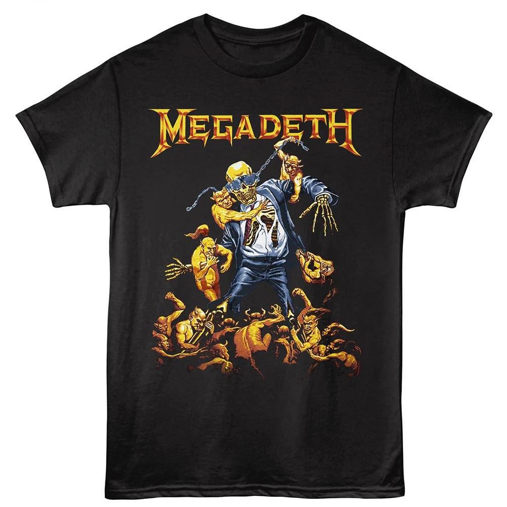Megadeth Thrash Music Vic Rattlehead Goes To Hell Men s T Shirt L