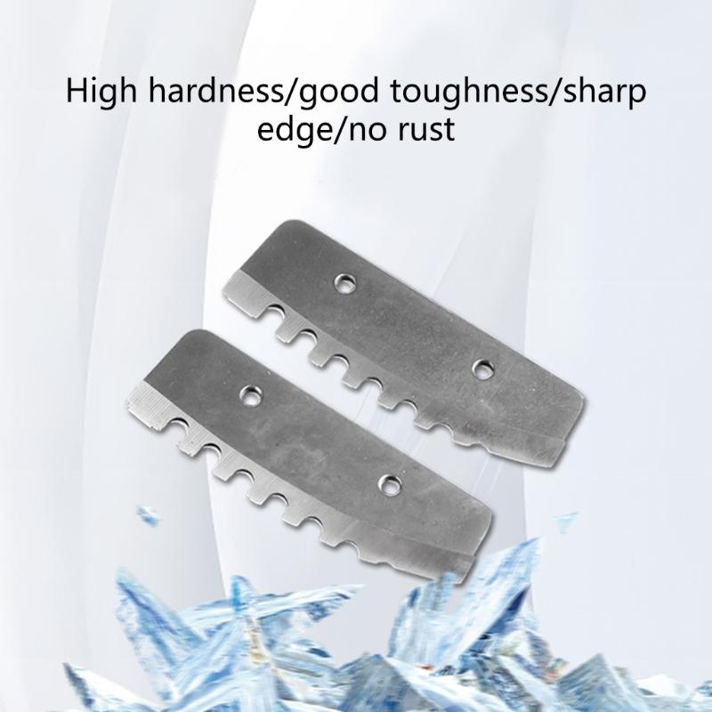 2Pcs 8inch Ice Auger Blades Replacement Auger Blades For Power Ice Auger Tool Equipment Workshop Ice Auger Blades Tool