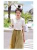 2025 Plus Size Women's Slimming Short Sleeve Lace Top - New French Style