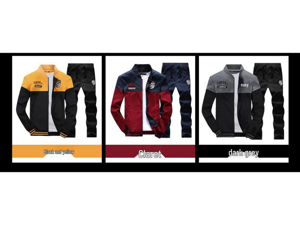 Autumn 2025 Men's Casual Pants & Sweatshirt Set
