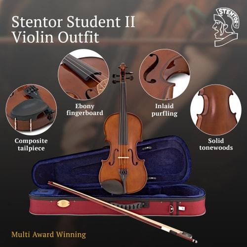 STENTOR SV-180 1/4 Violin Set [Reliable Japanese Manufacturer]