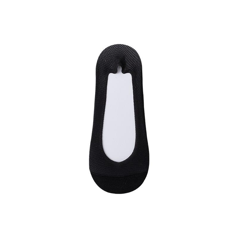 Women's Summer Thin Non Slip Non Drop with Mesh Invisible Ice Silk Boat Socks