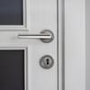 Door Lever Set with Handles & Concealed Keyhole Steel Key Locking Door Handle Round Door Handle for Interior Security