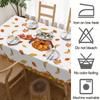 Herbst Kürbis Ahornblatt Bezaubernde Katze Tischdecken Thanksgiving Herbst Wasserdichte Tischdecke Hochzeit Heimparty Esstischdeko