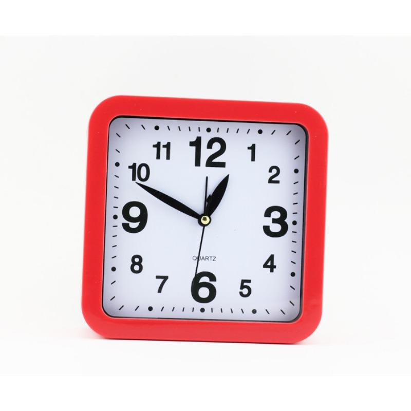 Creative four-sided small alarm clock Bedroom clock Children's lazy clock