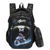Kids School Backpack Set Grades 3-6 3D Hard Shell Lightweight Oxford Fabric With Reflective Safety Stripes