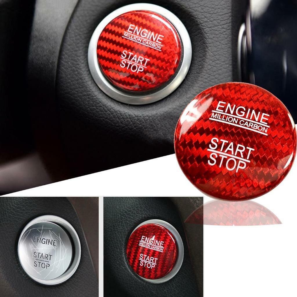 Carbon   Engine Start Stop Button Cover Trim Fit for   B C E S CLA   Class